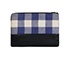 Two Tone Gingham Clutch, back view
